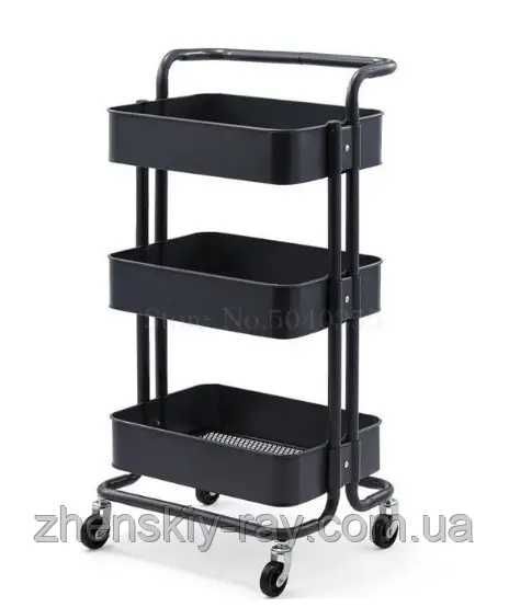Тележка-этажерка парикмахерская металлическая