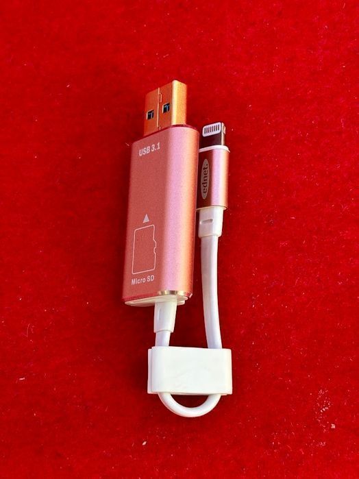 czytnik microsd zewnętrzny ednet apple lightning łatwy w obsłudze