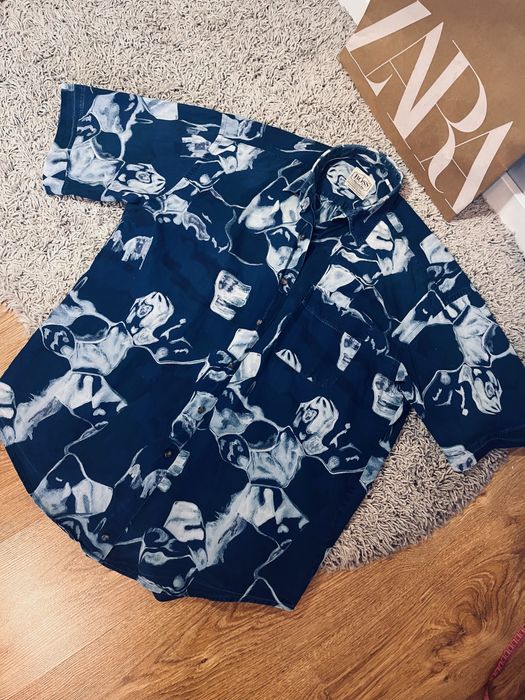 Koszula meska biebieska rozm L hugo boss