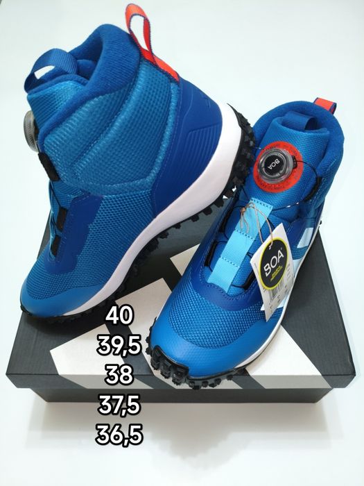 Дитячі сині хайтопи кросівки черевики Adidas 38