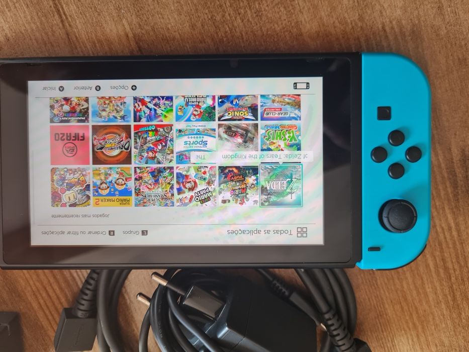Nintendo switch desbloqueada como nova
