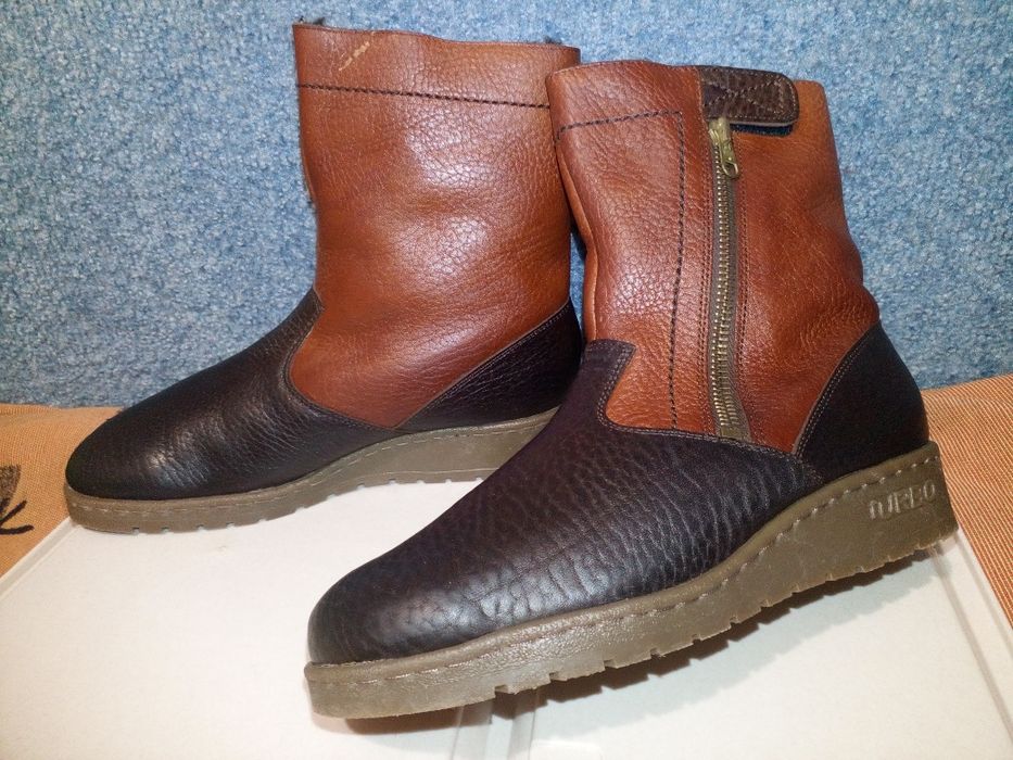 Зима,мороз!39 р.Нат.кожа!Зимние, тёплые, натурал.!39 размер 25,5см с