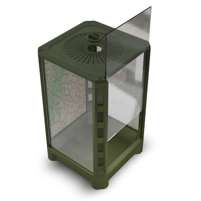 Terrarium 15x15x25 Zielone Dla Ptasznika, Modliszki, Pająka, Liśćca itp. Terradise