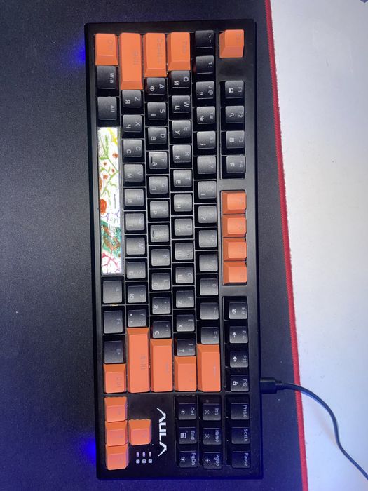 Aula f3032, коричневі свічі, кастомний кейкап, повний комплект