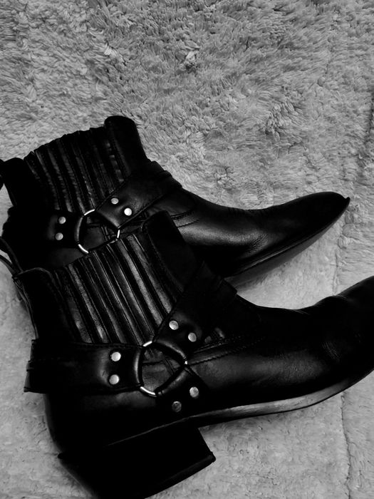 Черевики indie sleeze казаки hedi boy archive boots архив чорні