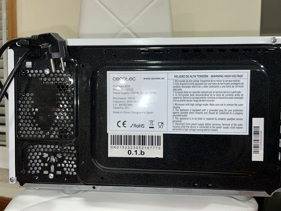 Microondas Cecotec Novo