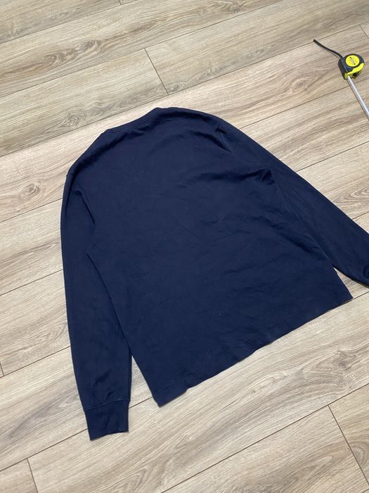 Кофта лонгслів світер Fred Perry темно синя чоловіча розмір Л L XL