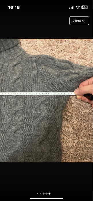 Kaszmirowy golf Windsor