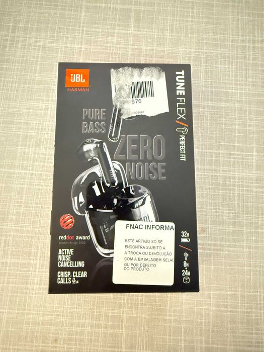 Auriculares JBL Tune Flex Ghost Edition - Preto