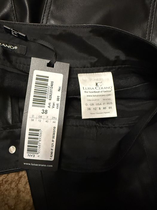 Бриджи бренда Luisa Cerano / эко кожа полиэстер