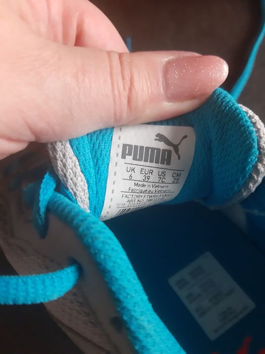 Adidasy damskie puma fitness tkmaxx lekkie niebieskie 39 nowe descenda