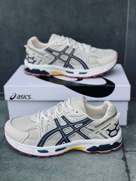 Асикс мужские / asics gel kahana 8 / мужськие кожаные красовки асикс / асиксм кахана 8 / летние мужские кросовки Асікс / Новинка весна Лето 2026 топ