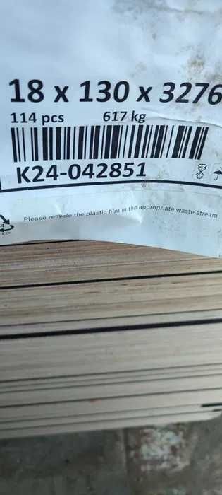 Sklejka 18mm 13x327cm deska krokiew, regał, łaty, konstrukcja półka