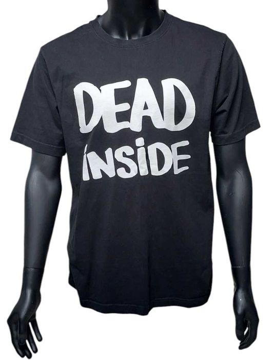 Bawełniana czarna koszulka męska MXL TRYK DEAD INSIDE, R. L