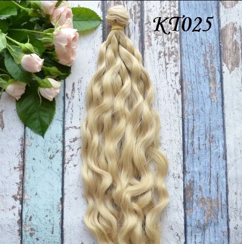 Волосы для куклы. кукол. Киев. 25см. Волнистые и Мокрые кудри.