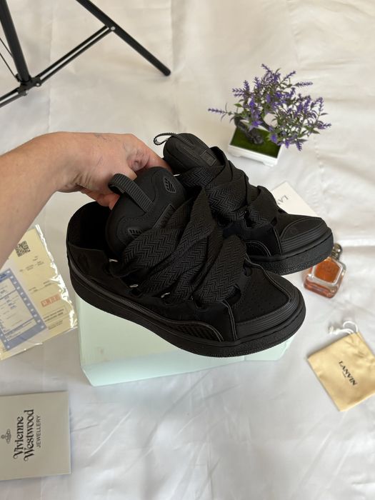 Кросівки Lanvin Curb Ланвіни Кроси Чорні