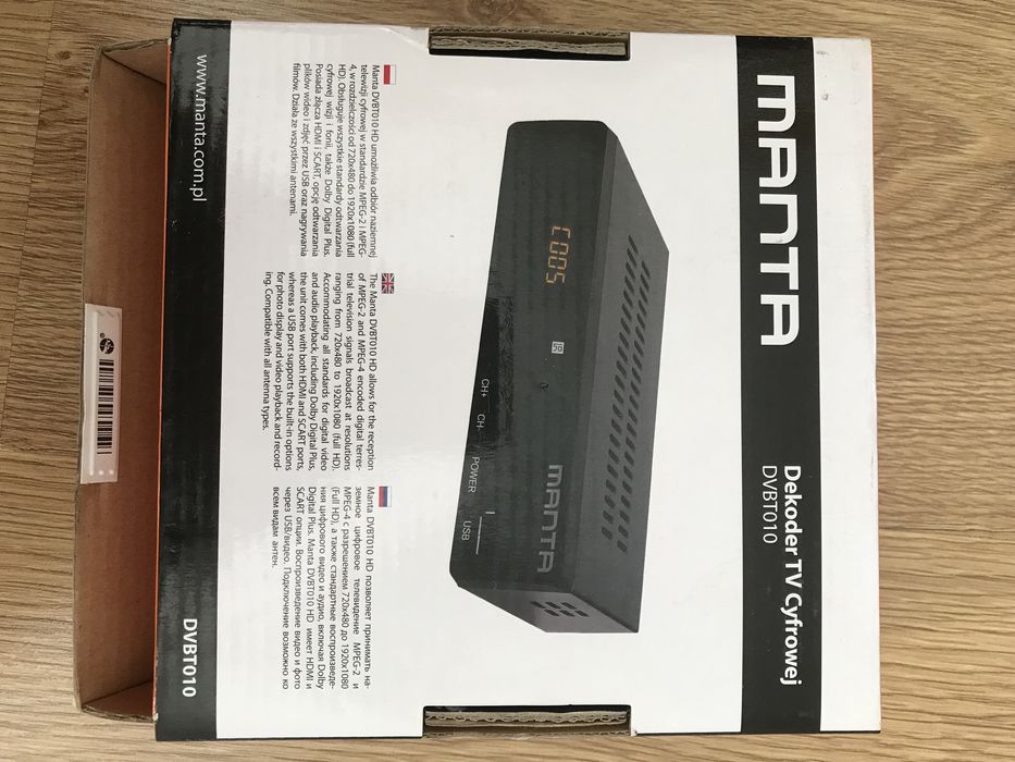 Dekoder TV cyfrowej Manta DVBT010