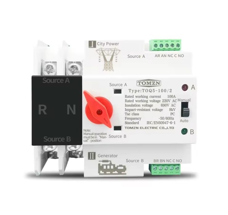 АВР TOMZN 125A автомат вводу резерву
