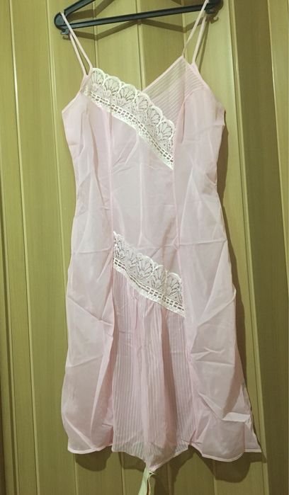 Комбинация сорочка женская ссср размер 170,176-88-96 (44)нежно розовая