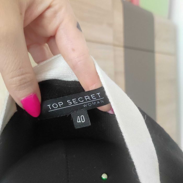 sweter kardigan top secret 40 l guziki czarny