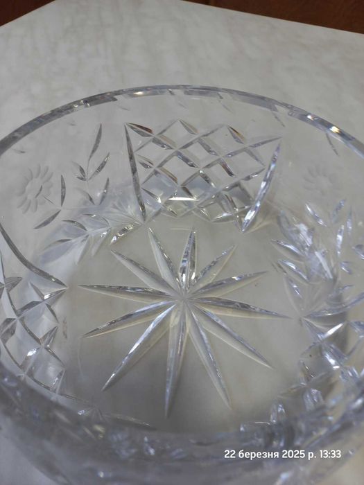 Хрустальная ваза. Подставка для торта.