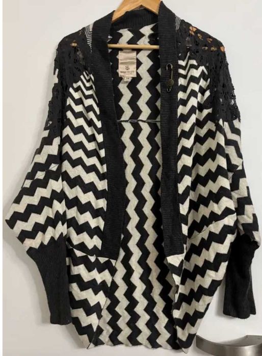 Zara top, bluzka z metaliczną nicią NOWY rozmiar M