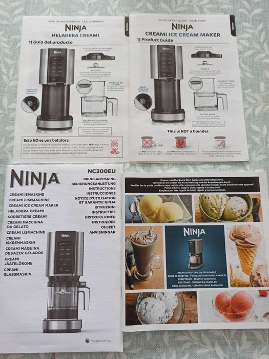 Máquina de Gelados NINJA Creami NC300EU Grande Oportunidade Quase Sem Uso