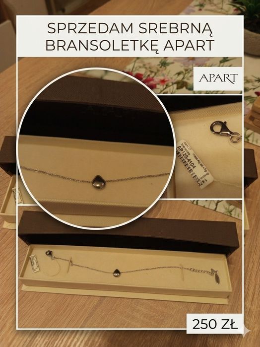 Srebrna bransoletka Apart