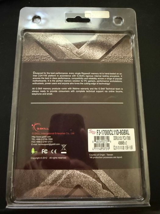 Memória RAM GSkill RipjawsX DDR3-2133