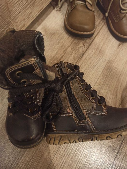 2 pary buty dla chłopca m.in. zimowe r. 20