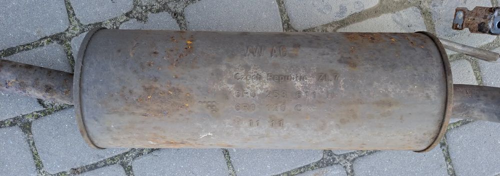 tłumik wydech 6r0253611h skoda roomster lift 1.2 tsi