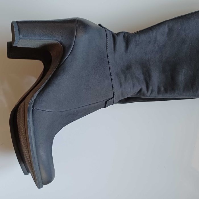 Kozaki ecco 40-41, wkładka 27cm skóra
