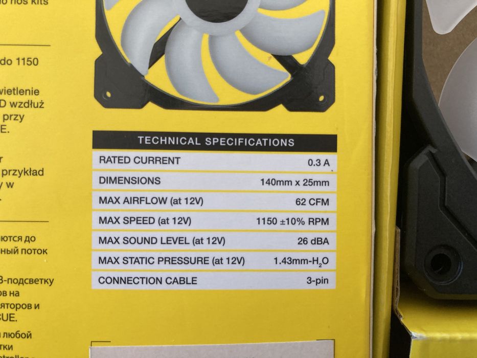 CORSAIR PC SP140 RGB PRO | PC Fan 140mm x 25mm64729741127297122