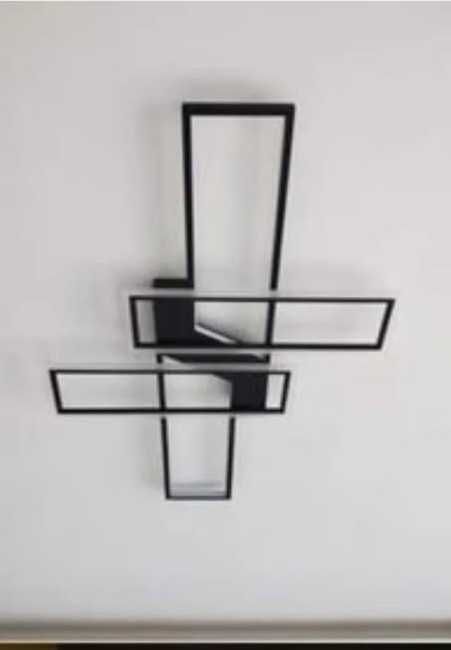 ЛЕД люстра 120Ватт чорно біла (БЕЗКОШТОВНА Доставка)