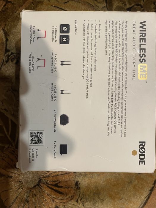 Петличний мікрофон RØDE Wireless ME Rode петличка