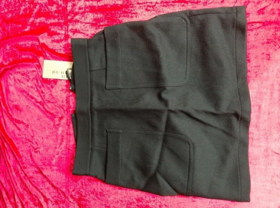 Burberry spódnica damska s,m czarna 100% oryg nr seryjny piękna