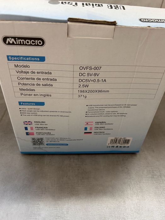 Ventoinha portatil nova