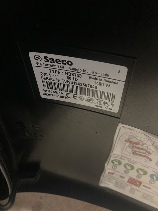 Кавомашина Saeco Xsmall кавоварка