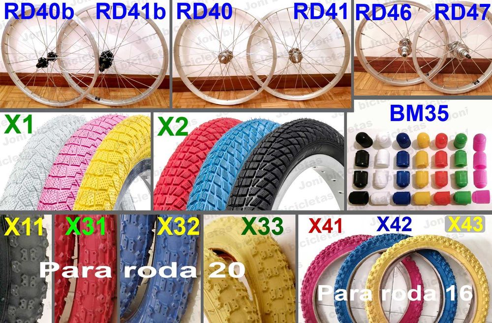 Peças e acessórios para bicicleta BMX antiga