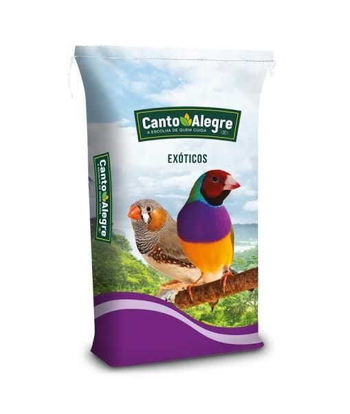 Mistura e sementes para aves