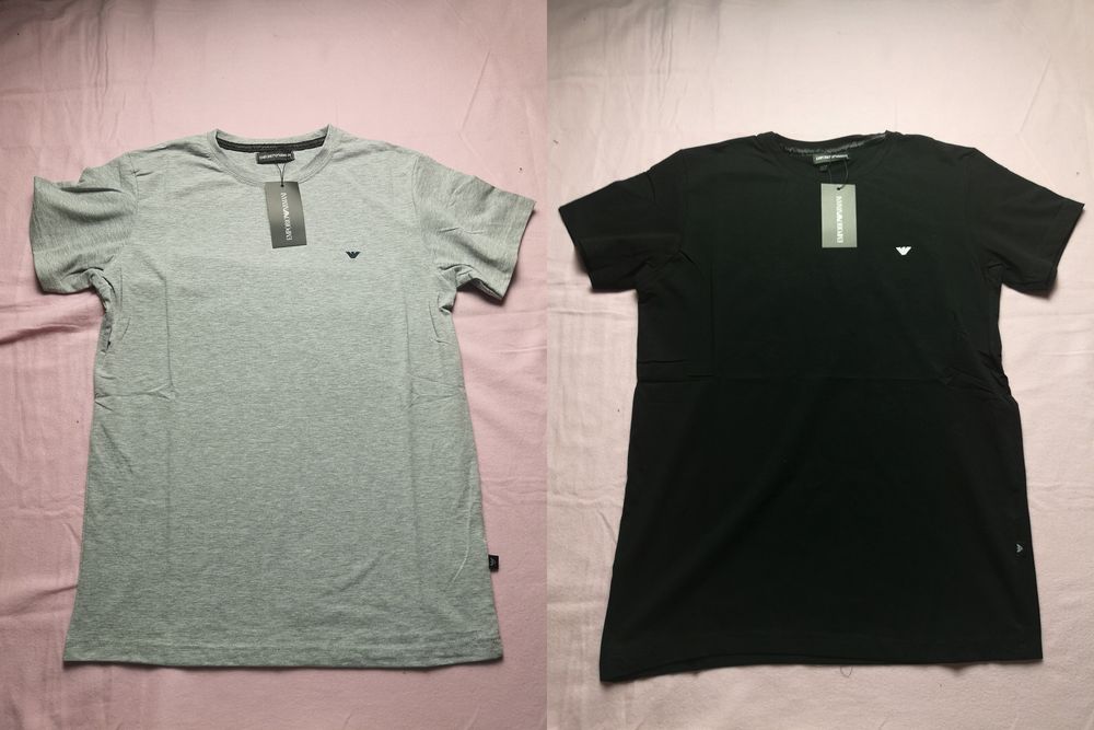 Koszulka tshirt męski Armani mały znaczek premium