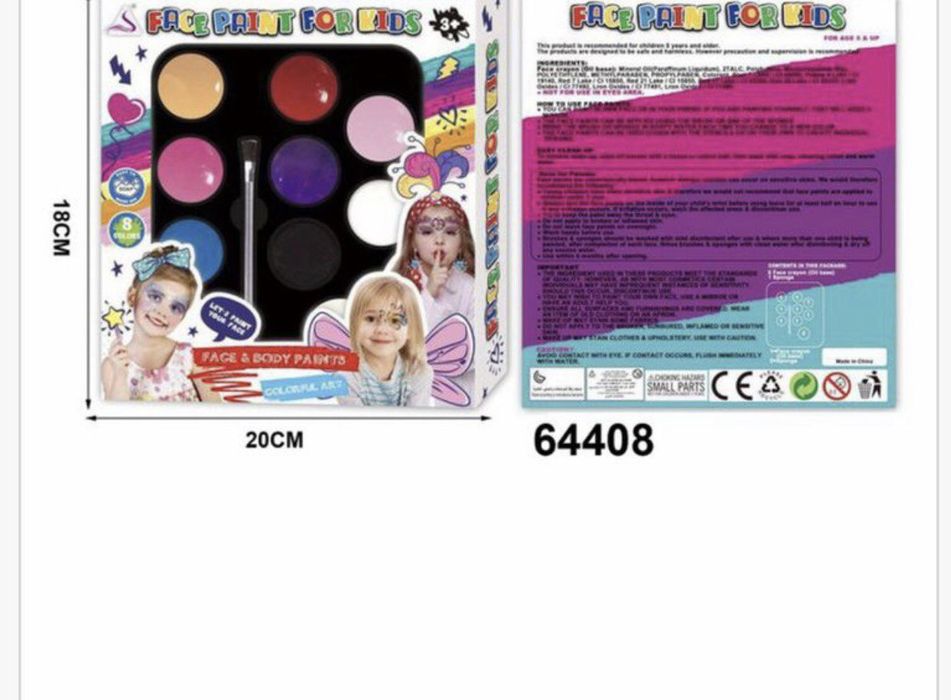 Zestaw do malowania do twarzy dla dzieci