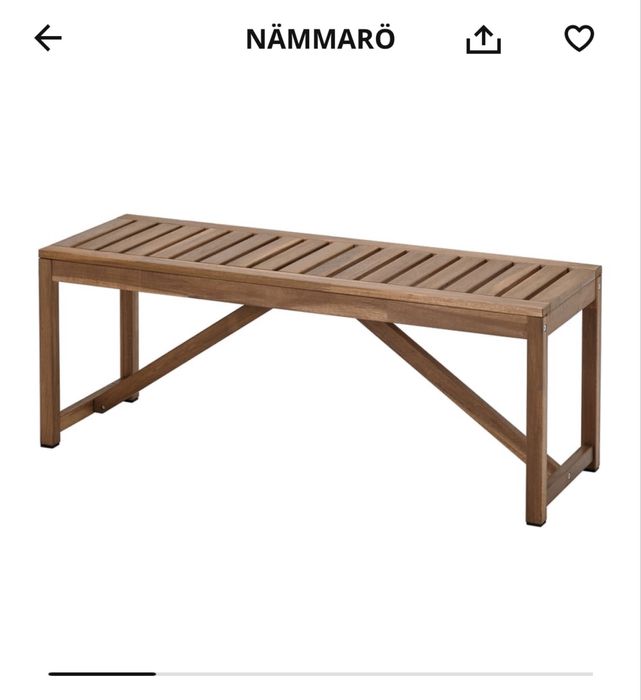 Ławka Nammaro Ikea