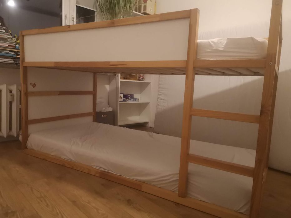 Łóżko dwustronne piętrowe Ikea Kura