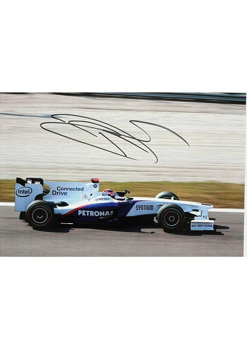 Robert Kubica F1 Formuła 1 BMW Le Mans zdjęcie A4 z autografem + cert.
