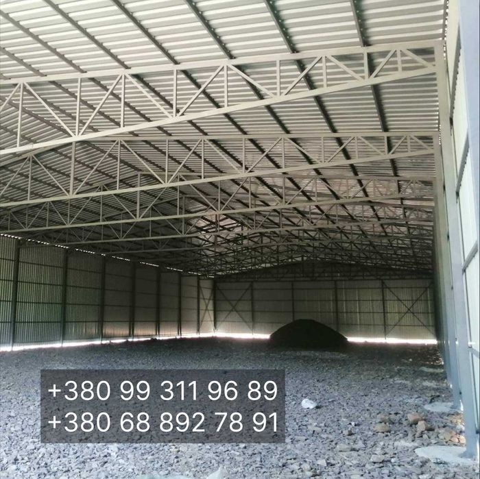 Будуємо ангари склади під ключ 10х18, 12х24, 15х30, 20х50 від 2000 грн