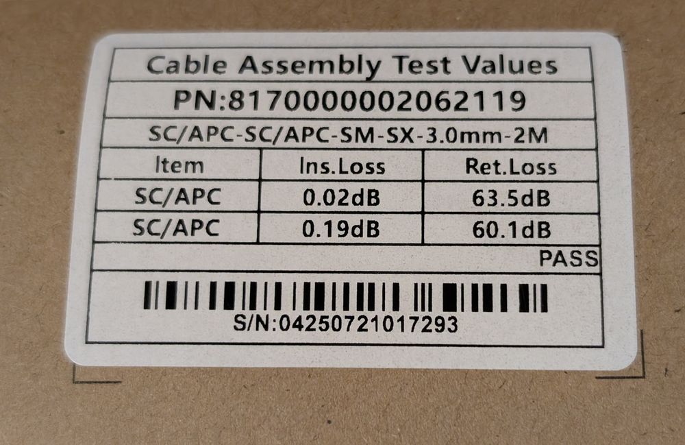 Kabel światłowodowy SC/APC - SCA/PC-SX-3.0mm-2M