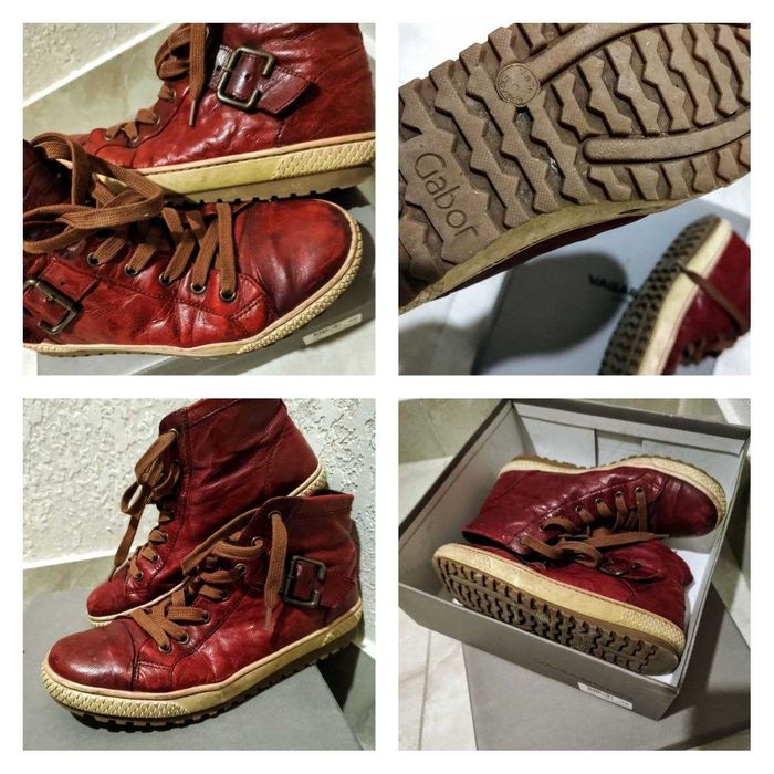 Gabor, ecco, Ботнки теплі р 38, влагозахистні, чоботи зимові шкіра