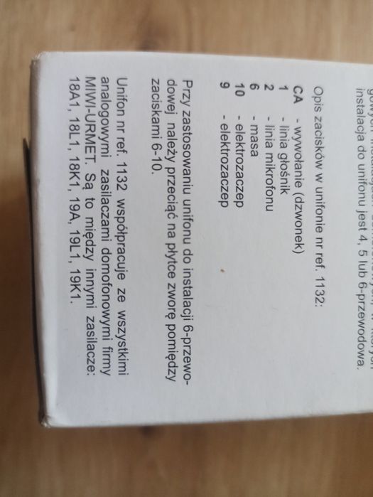 Unifon nr ref. 1132