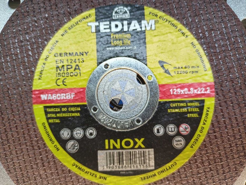 0,8mm! 10 sztuk Tarcza do cięcia PREMIUM 125x0.8mm tarcza 125mm